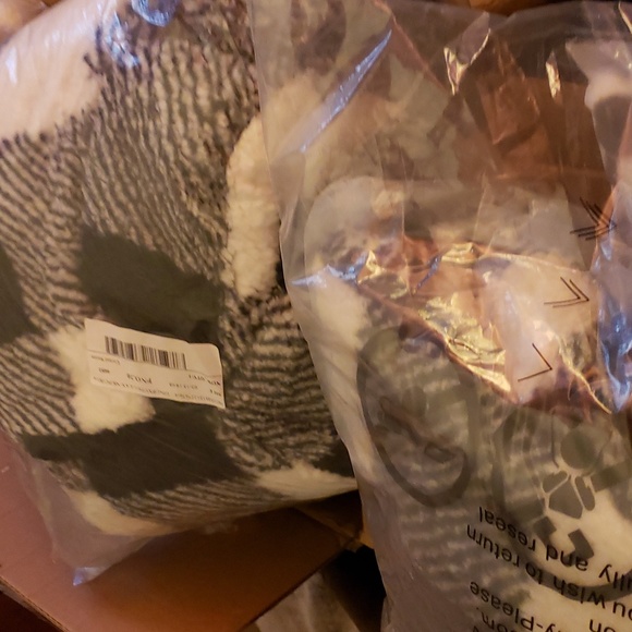 New Women's Gingham Double Breasted Teddy Coat - Picture 7 of 7